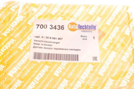 Датчик зносу гальмівних колодок autotechteile 7003436