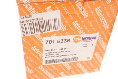 Фара протитуманна, ліва autotechteile 7016336
