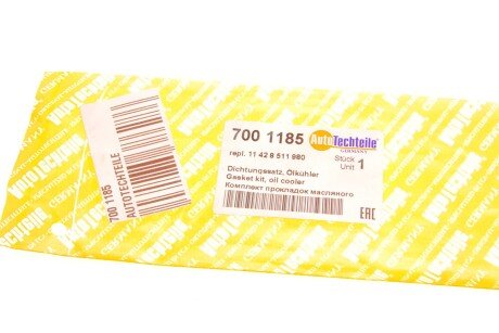 Комплект прокладок масляного радіатора autotechteile 7001185