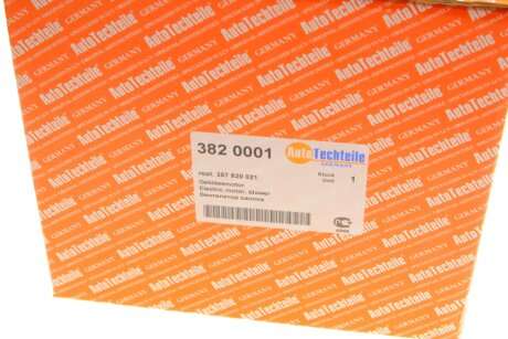 Моторчик (вентилятор) пічки autotechteile 3820001