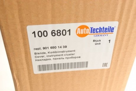 Накладка панели autotechteile 100 6801