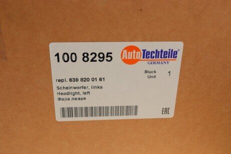 Передня фара autotechteile 1008295