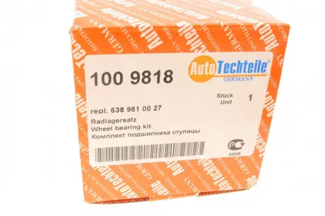 Подшипник ступицы, 96-03 autotechteile 100 9818