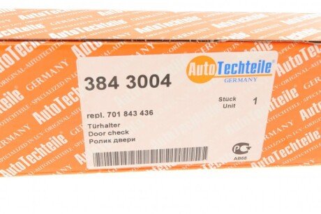 Ролик бок. двери, T4 (верхний) autotechteile 3843004