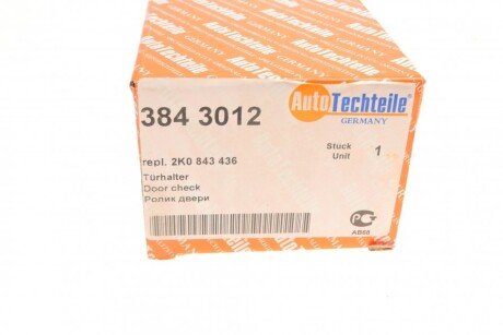 Ролик двери autotechteile 3843012