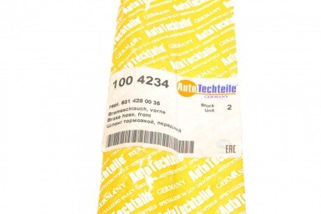 Шланг гальмівний передній autotechteile 1004234