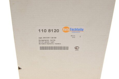Скло дзеркала autotechteile 1108120