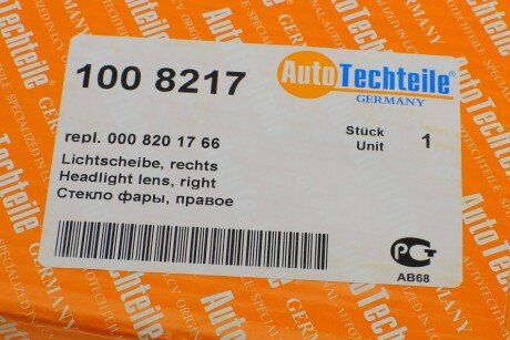 Стекло фары autotechteile 1008217