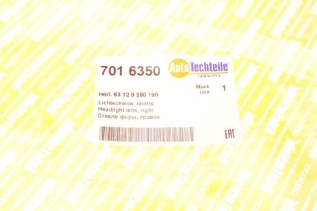 Стекло фары autotechteile 7016350