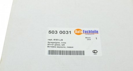 Стекло зеркала autotechteile 503 0031