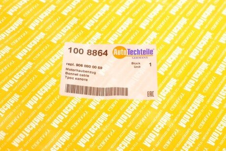 Трос капота autotechteile 1008864