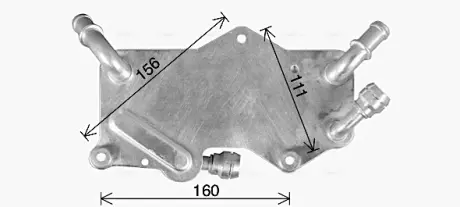 AVA VW Оливний радіатор Audi A6/7 2.0/3.0 11- AVA Cooling Systems AI3442