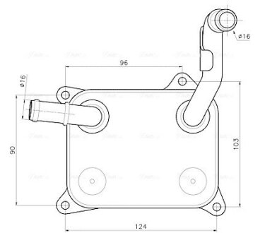 Охолоджувач оливи ava cooling systems AI3454
