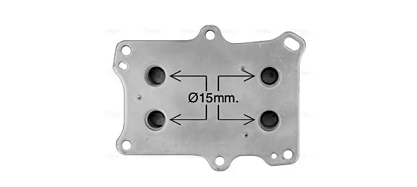 AVA JEEP Оливний радіатор (без корпуса) RENEGADE 1.4 14-, LANCIA, CHRYSLER, FIAT AVA cooling systems AL3153