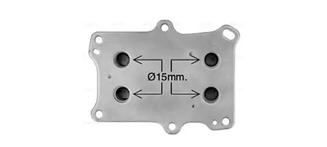 AVA JEEP Оливний радіатор (без корпуса) RENEGADE 1.4 14-, LANCIA, CHRYSLER, FIAT AVA cooling systems AL3153 Фиат 500