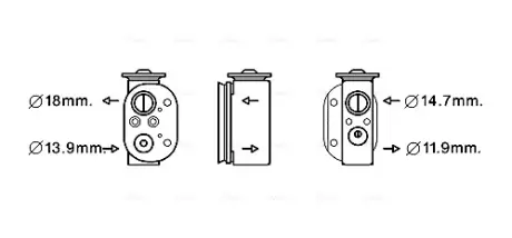 Клапан розширювання AVA cooling systems BW1497