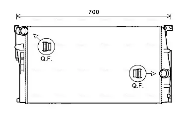 Радиатор охлаждения двигателя AVA cooling systems BW2446 Бмв F30