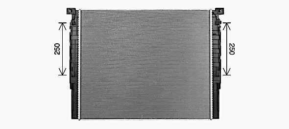 Радіатор охолодження двигуна AVA Cooling Systems BW2620 (фото 1)