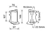 AVA BMW Оливний радіатор (без корпуса) 1 F20, 2, 3 F30, 4, 5 F10, X1 E84, X3 F25, X5 F15 2.0d AVA cooling systems BW3553