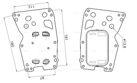 Охолоджувач оливи ava cooling systems BW3627