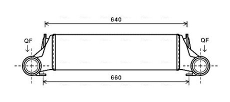 Радиатор интеркулера ava cooling systems BW4421 на Бмв Х5 е53