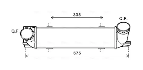 Радіатор інтеркулера AVA cooling systems BW4438