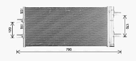 Радіатор кодиціонера ava cooling systems BW5617D
