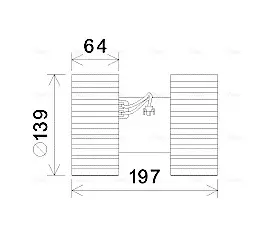 AVA BMW Вентилятор cалона 3 (E46) AVA Cooling Systems BW8480 (фото 1)