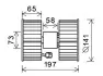 AVA BMW Вентилятор салону X3 (E83) 04- AVA Cooling Systems BW8483 (фото 1)