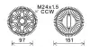 AVA BMW Муфта зчеплення вентилятора 7 (E65, E66, E67) 01-, X5 (E53) 00- AVA cooling systems BWC392