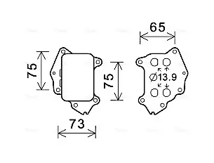 Охолоджувач оливи AVA cooling systems CN3309 Форд Фьюжн
