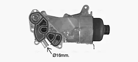 AVA CITROEN Оливний радіатор (з корпусом) Berlingo, C3 II, C4 II, Grand Picasso, Mitsubishi, Peugeot 207/208/308, Partner 1.6 HDI 08- AVA cooling systems CN3309H Форд Б-макс