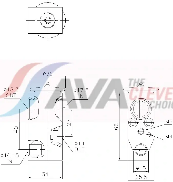 AVA NISSAN Розширювальний клапан кондиц. QASQAI, X-Trail, Juke AVA cooling systems DN1497