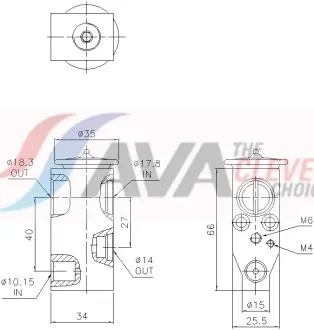 AVA NISSAN Розширювальний клапан кондиц. QASQAI, X-Trail, Juke AVA cooling systems DN1497