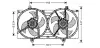 AVA NISSAN Вентилятор радіатора ALMERA 00- AVA Cooling Systems DN7528 (фото 1)