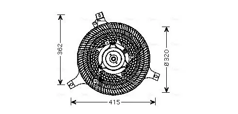 AVA INFINITI Вентилятор радіатора FX 45 03- AVA cooling systems DN7530