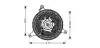 AVA INFINITI Вентилятор радіатора FX 45 03- AVA cooling systems DN7530