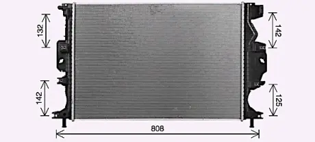 Радіатор охолодження двигуна AVA cooling systems FD2689