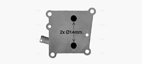 AVA Олійний радіатор FORD FIESTA (1996) 1.8 TDDI ava cooling systems FD3598