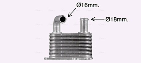 AVA Олійний радіатор FORD FIESTA (1996) 1.8 TDDI ava cooling systems FD3598