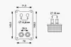 AVA FORD Оливний радіатор (без корпуса) Mondeo III, Transit 2.2/2.4TDCi 00-, LandRover Defender, Jaguar AVA cooling systems FD3623