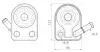 AVA FORD Оливний радіатор C-Max II, Focus III, Galaxy, Kuga II, Mondeo V 1.5 14- AVA cooling systems FD3701