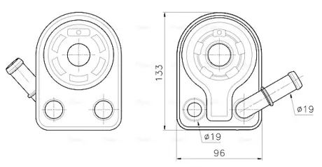 AVA FORD Оливний радіатор C-Max II, Focus III, Galaxy, Kuga II, Mondeo V 1.5 14- AVA cooling systems FD3701 Форд Галакси