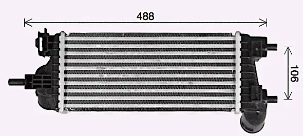 Радиатор интеркулера AVA cooling systems FD4662