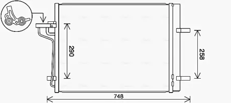 Радіатор кодиціонера AVA Cooling Systems FD5647D