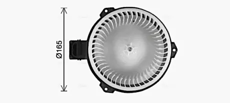 AVA HONDA Вентилятор радіатора CR-V III 06-, CROSSTOUR 12- AVA cooling systems HD8327
