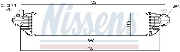 Радиатор интеркулера AVA cooling systems JE4096