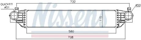 Радиатор интеркулера AVA cooling systems JE4096