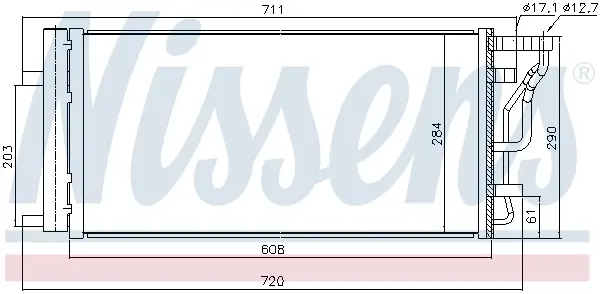 Радіатор кодиціонера AVA cooling systems KA5355D