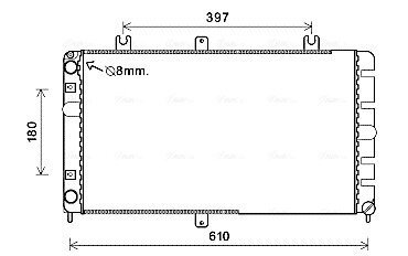 Радиатор охлаждения двигателя ava cooling systems LA2022